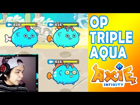 Axie triple aqua vs triple plant by VMG | Axie Top Player | Axie infinity