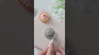 【粘土】いちごモンブランタルト🍓🥧【ミニチュアスイーツ】#shorts #clayart #miniature #clay #polymerclaytutorial