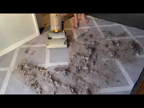Dyson DA001 Vacuum Cleaner | Natural dirt  Mess Test |Vacuuming |Worlds First Bagless Vacuum Cleaner