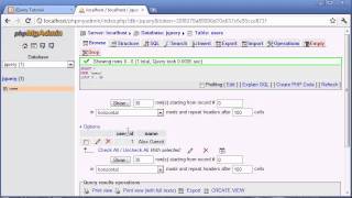 jQuery Tutorial - 111 - Updating database table values