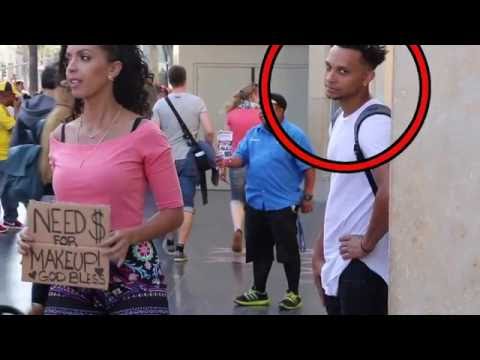 Hot Girl VS Homeless Man! (ORIGINAL Social Experiment) Video