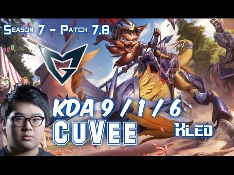 SSG CuVee KLED vs RUMBLE Top - Patch 7.8 KR Ranked
