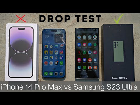 Samsung Galaxy S23 Ultra vs iPhone 14 Pro Max DROP Test | Durability