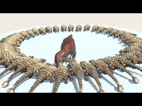 Every Unit surrounded by ANKYLOSAURUS - Animal Revolt Battle Simulator