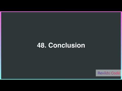 Conclusion React React Js Course For Beginners React Js Tutorial Revildo_code