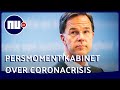 Persconferentie Rutte na ophef over onvoldoende afstand houden | NU.nl
