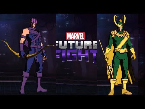 Marvel Future Fight Part 159 - New Loki and Hawkeye Uniforms, Arachknight Round 3 Complete!