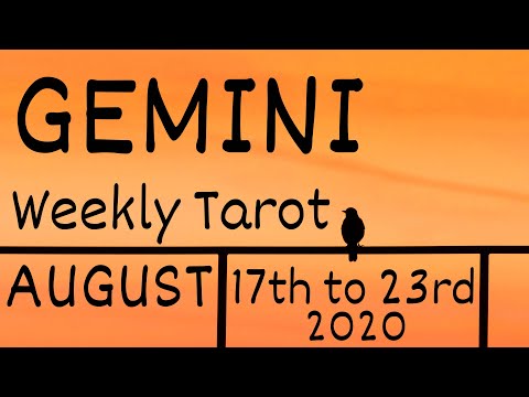 GEMINI - Lift Yourself Up - Weekly Tarot (August 17th to 23rd 2020)