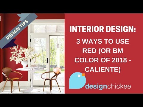 Interior Design Tips: 3 ways to use Benjamin Moore's colour of the year 'Caliente' red!