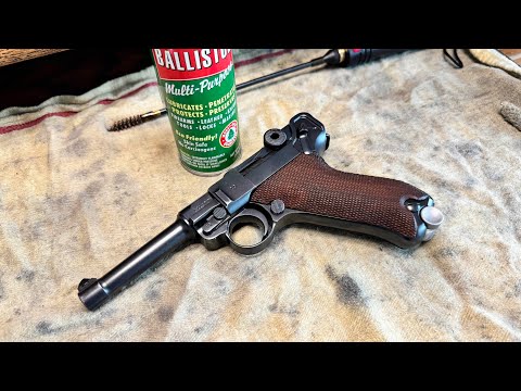 P08 Luger disassembly cleaning and lubrication.