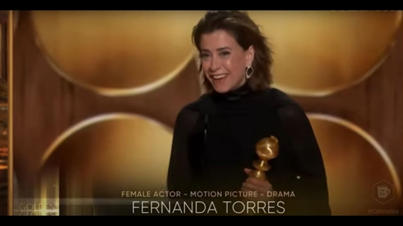FERNANDA TORRES CONQUISTA GLOBO DE OURO