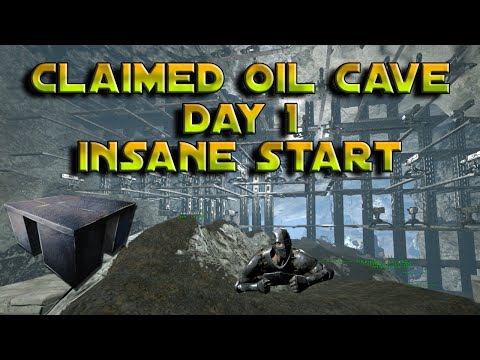 How we Claimed Oil Cave Day 1 On a Fresh Wipe - Insane Start | Ark Unofficial Small Tribes
