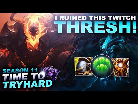 I RUINED THIS TWITCH! THRESH! - Time to Tryhard | League of Legends