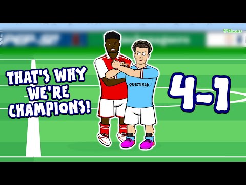 MAN CITY DESTROY ARSENAL! 4-1! That's Why We're Champions Song! (Haaland De Bruyne Stones Goals)