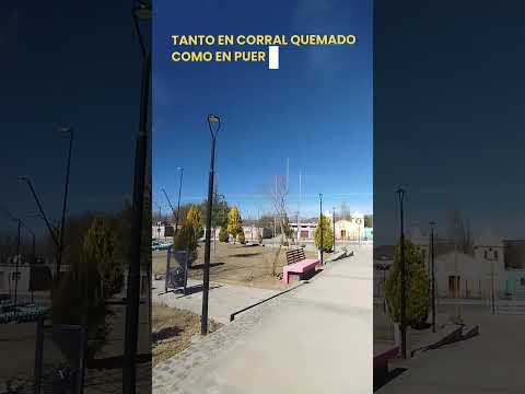 La plaza de Puerta de Coral Quemado en Catamarca, Argentina