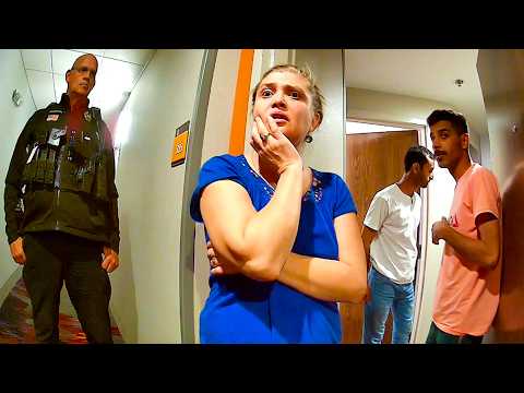 Woman Found in Hotel Room with 3 Foreign Men Refuses to ID Herself -  Dragged Out by Police