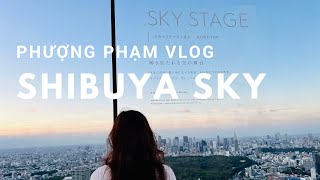 Lên toà nhà chọc trời Shibuya sky cùng bạn gấu chó :))