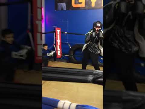 Sparring with one of my friends at the gym(this video was taken yesterday)