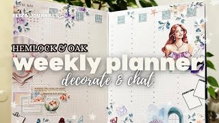 Plan with me in my Hemlock & Oak Weekly Planner from July #planner #stationery #planwithme