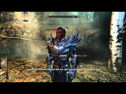 Elder Scrolls 5 Skyrim. Daedric Quest: Sanguine Rose.