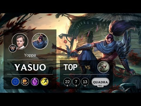 Yasuo Top vs Camille - EUW Challenger Patch 9.24