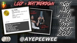 HOW TO MAKE A PAIN BEAT FOR LIL DURK FROM SCRATCH | 2021 | FL STUDIO 20 TUTORIAL | @AYEPEEWEE