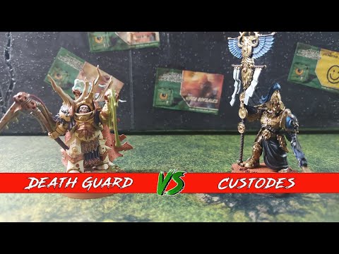 Custodes v Death Guard - 10th edition Warhammer 40k Battle Report