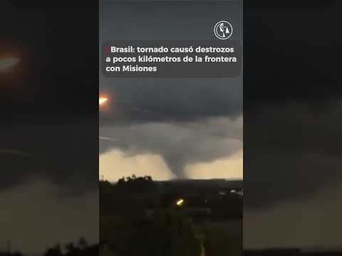 Brasil: tornado causó destrozos a pocos kilómetros de la frontera con Misiones