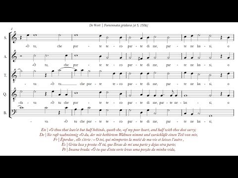 de Wert | Forsennata gridava [á 5; The Song Company]