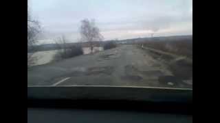 preview picture of video 'výtlky, cesta č.75, usek Jur nad Hronom - Hontianska Vrbica (02.04.2013)'