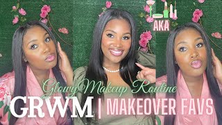 GRWM for an Alpha Kappa Alpha Event | My GLOWY Makeup Routine + MAC, Fenty, & Sephora Must Haves
