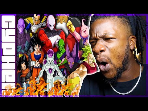 Dragon Ball Super Rap Cypher | "Tournament Of Power" | Daddyphatsnaps ft Rustage, Fabvl (REACTION!)