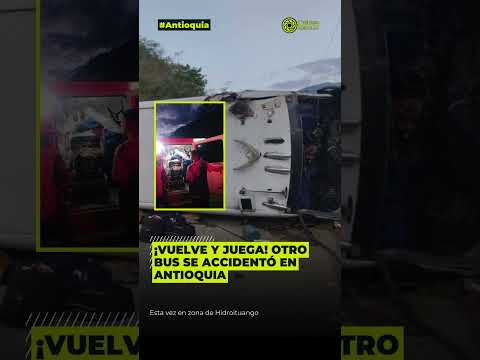 Accidente de bus en zona de Hidroituango