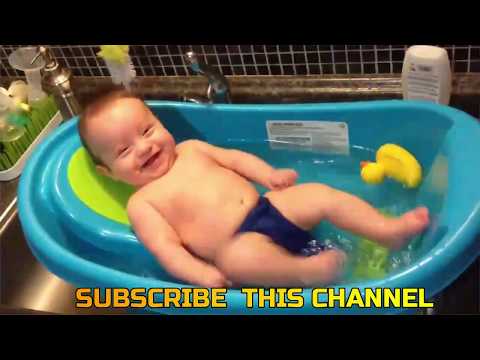 Fun and Fails baby swimming into pool //Funny Baby swimming in the water