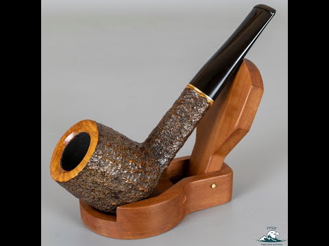 (Unsmoked) Savinelli Roma Rusticated Billiard Triangular Shank (129) 9mm