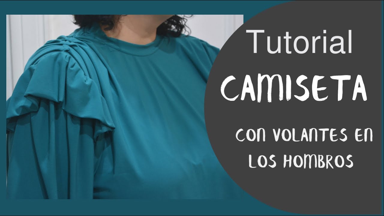 Tutorial camiseta con volantes en los hombros/ Tendencia