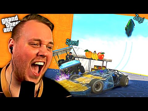 OG SÅ RØG ZAGI UD AF BANEN! 😂 *GRINEFLIP RÆS* 🤣 :: GTA V Dansk