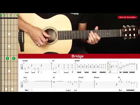 Risk It All Guitar Cover Bruno Mars 🎸|Tabs + Chords|