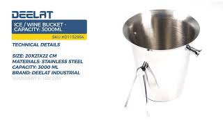 Ice / Wine Bucket - Capacity: 3000ml