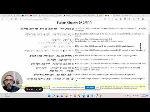 Psalms 29 Shabbat Liturgy