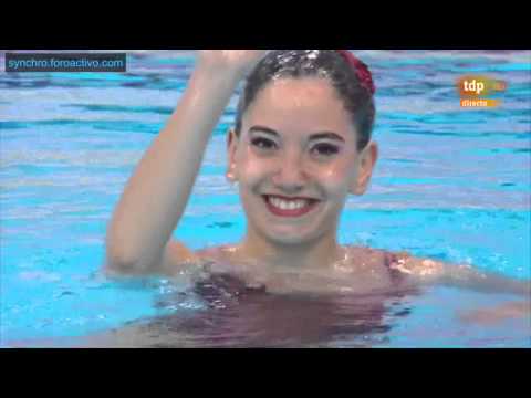 Ana Isabel Baptista (POR) Solo Free Preliminary London European Aquatics Championships 2016