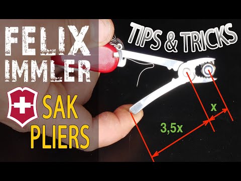20 uses of a Victorinox SAK Pliers - Swiss Army Knife Tips and Trick