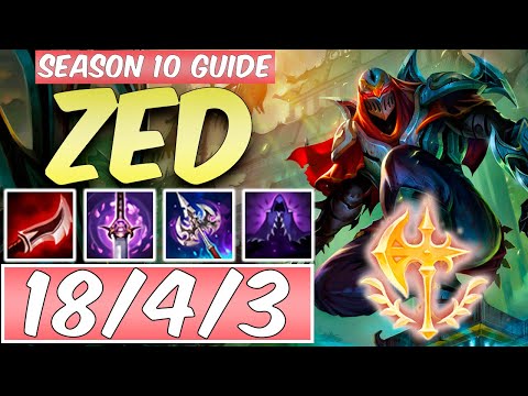 LEARN HOW TO PLAY ZED SEASON 10 | BEST Build & Runes | Season 10 Zed guide | League of Legends