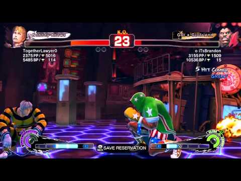 SSF4 AE: TogetherLawer0 (Cody) VS o iTsBrandon (Balrog)