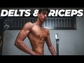 17 YEARS OLD BODYBUILDER SHOULDERS & TRICEPS WORKOUT | TEENAGER HOME WORKOUT!