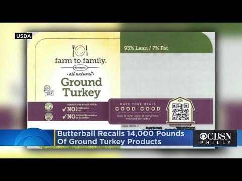 Butterball Recalls 14,000 Pounds Of Ground Turkey...