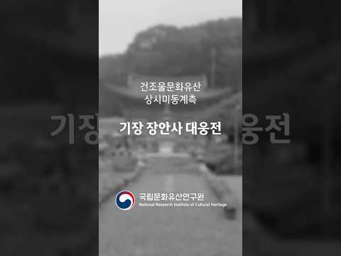 소리로 알아보는 문화유산 건강상태-기장 장안사 대웅전