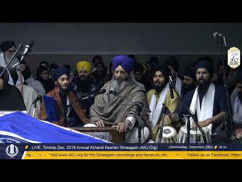 018 Toronto Dec. 2018 - Wednesday AM - Bhai Manjeet Singh Jee Toronto
