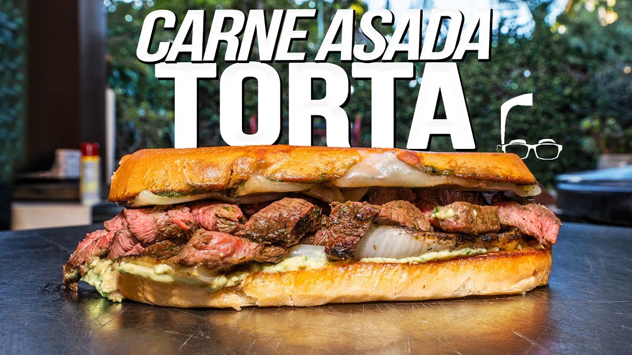 Carne asada torta - grilled cheese - it doesn't matter it's so good