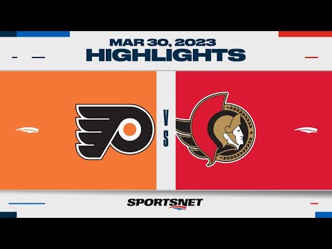 NHL Highlights | Flyers vs. Senators - March 30, 2023